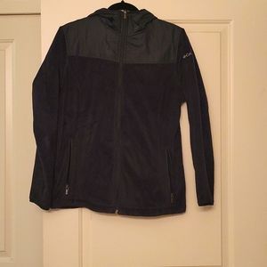 Columbia velour hooded zip-up